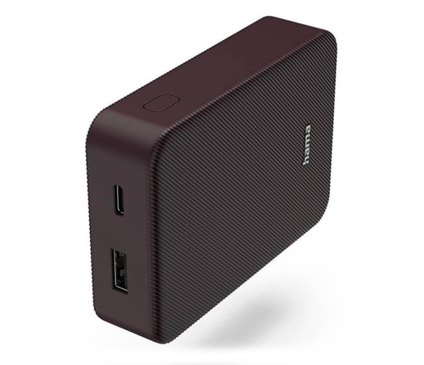 HAMA Power Pack Color 10 10000mAh bordowy 4047443514745 - 1248020 - zdjęcie